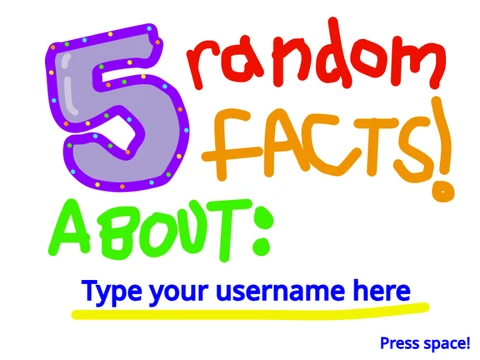 关于我的5个随机事实
